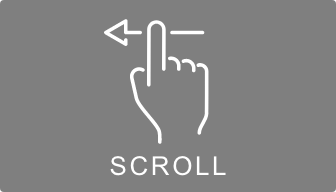 横にスクロールできます